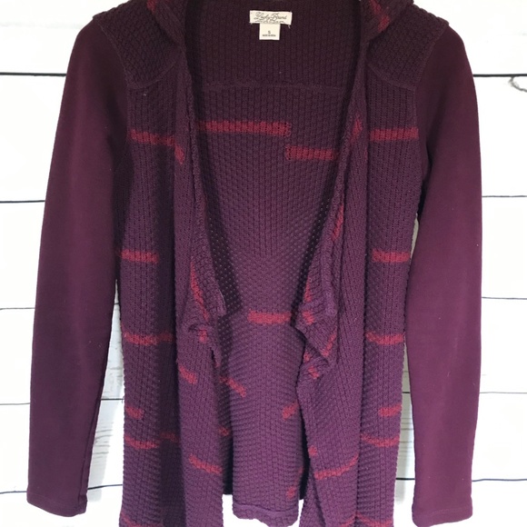 Lucky Brand Hooded Cardigan Sweater Open Front S - Picture 2 of 6